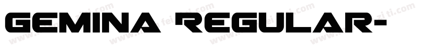 Gemina Regular字体转换